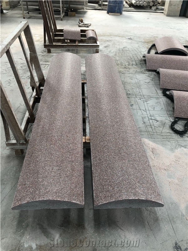 Ruby Red Granite Column Panels