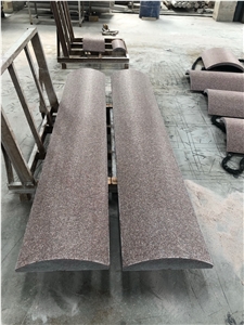 Ruby Red Granite Column Panels