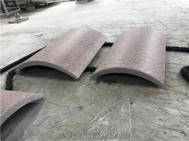 Ruby Red Granite Column Panels