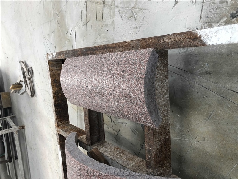 Ruby Red Granite Column Panels