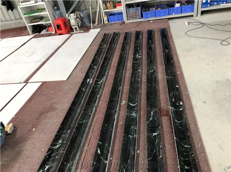 Veria Green Marble Molding&Border