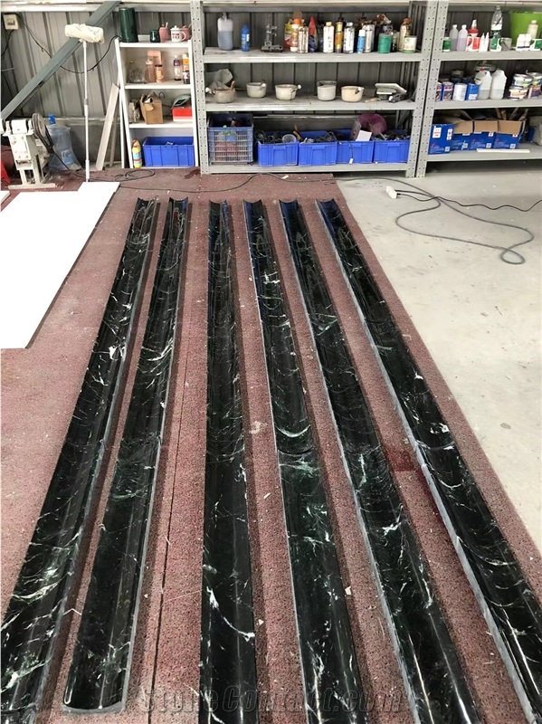 Veria Green Marble Molding&Border