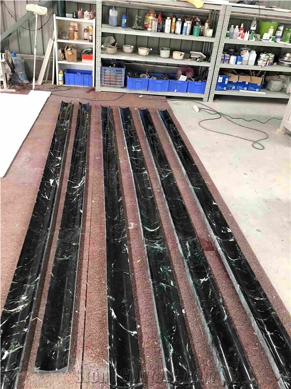 Veria Green Marble Molding&Border