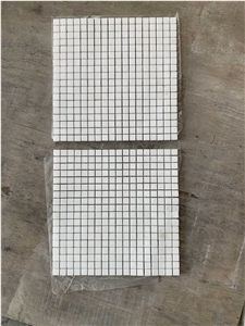 White Marble Grid Mosaic Wall & Floor Tile
