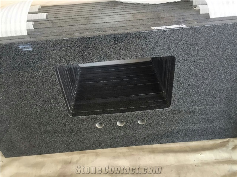 G654 Dark Grey Granite Kitchen Countertop