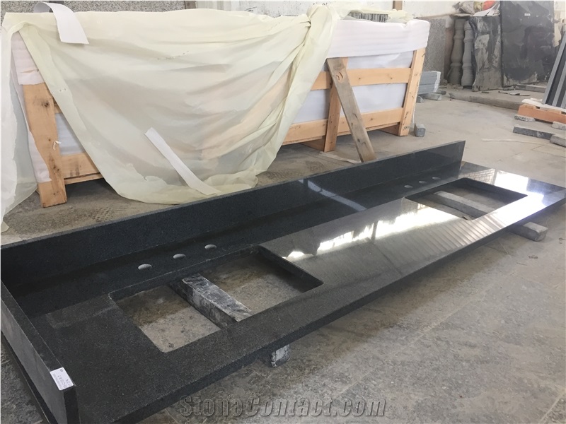 G654 Dark Grey Granite Kitchen Countertop