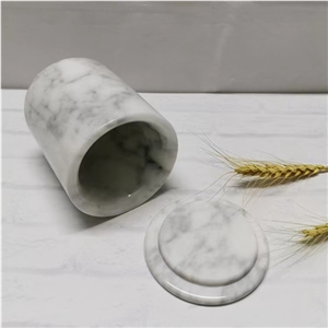 Marble Candle Jars With Lid