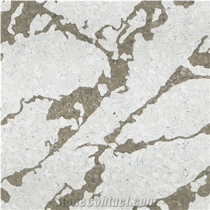 DXQ8005 Calacatta Gold Vein Artificial Quartz Slabs