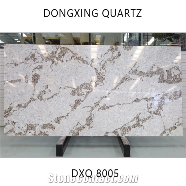 DXQ8005 Calacatta Gold Vein Artificial Quartz Slabs