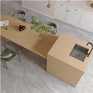 RD015 Orange-Yellow Stripe Artificial Travertine Wall Decor