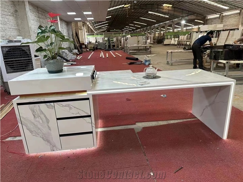 Calacatta White Sintered Stone Counter Tops
