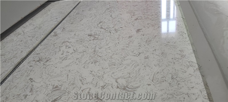 Cheap Price Beige Artifical Stone Slab,Engineered Stone