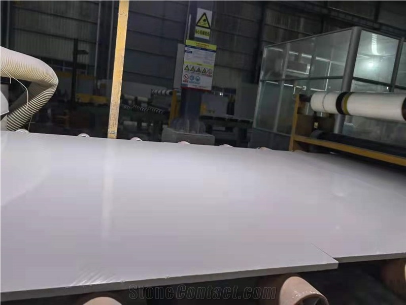 Pure White Engineered Slabs ,Artifical Stone Slabs