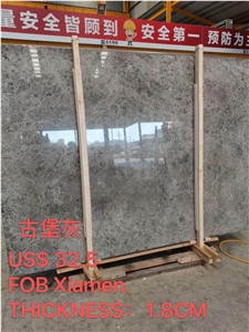 Cloudy Grey Marble Slabs