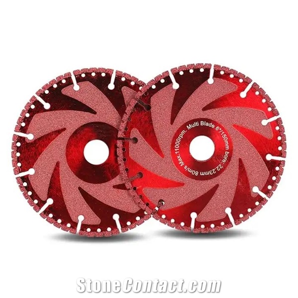 Multi-Purpose Vacuum Brazed Red Point Metal Circular Blade