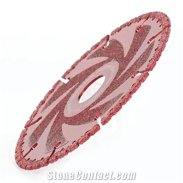 Multi-Purpose Vacuum Brazed Red Point Metal Circular Blade