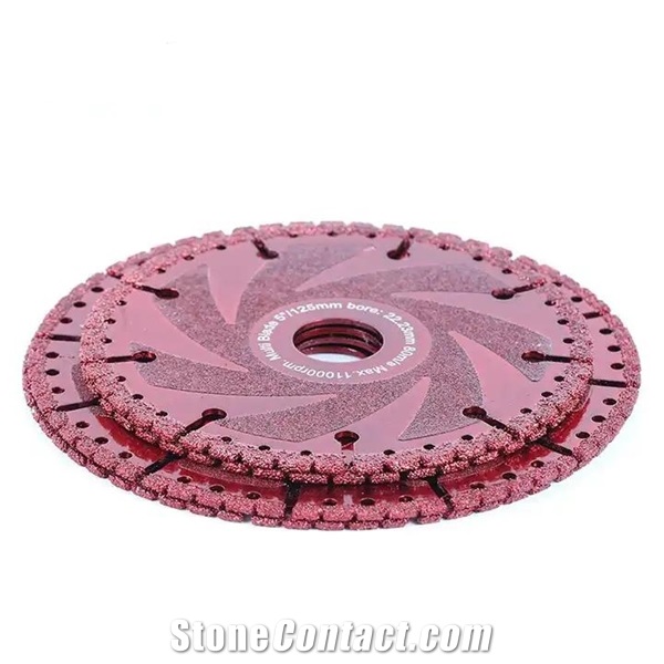 Multi-Purpose Vacuum Brazed Red Point Metal Circular Blade