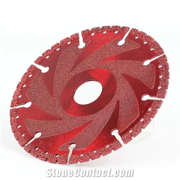 Multi-Purpose Vacuum Brazed Red Point Metal Circular Blade