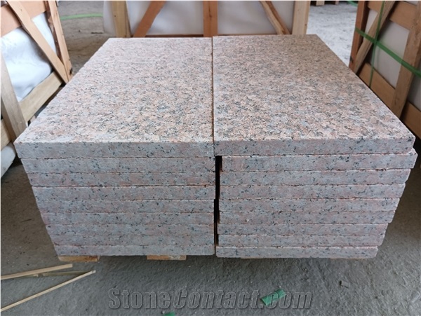 G562 Maple Leaf Red Granite Tiles Flamed