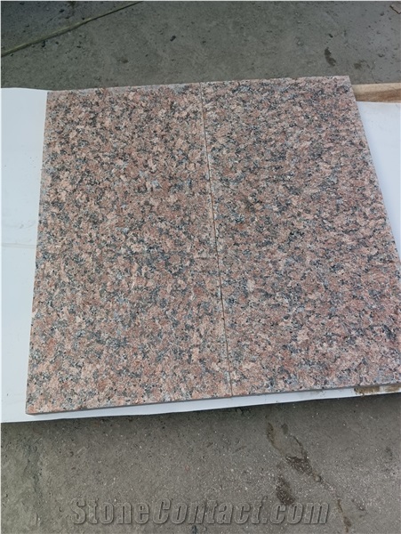 G562 Maple Leaf Red Granite Tiles Flamed