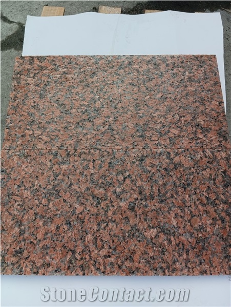 G562 Maple Leaf Red Granite Tiles Flamed