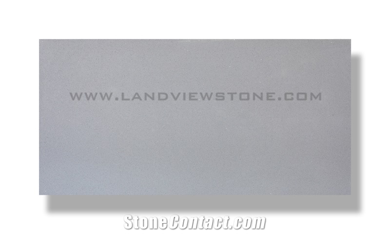 Sparkle Light Grey Mirror Quartz Slab