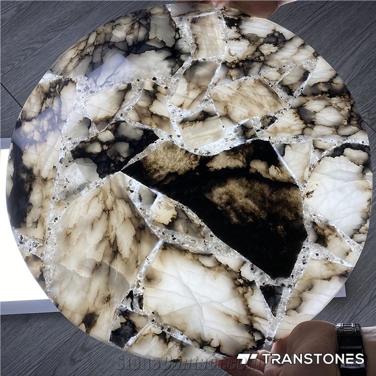 Artificial Stone Backlit Alabaster For Kitchen Island
