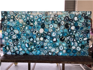 Blue Onyx Agate Stone Agate Semiprecious Stone Slabs