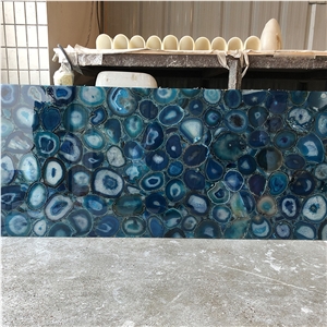 Blue Onyx Agate Stone Agate Semiprecious Stone Slabs