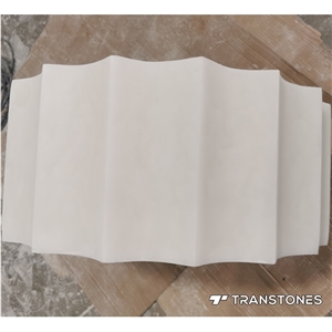 Faux White Quartz For Gear Shape Lighting Box Good Rate