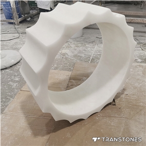 Pure White Gear Lampshade Flexible Stone Wholesaler Price