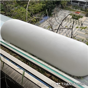 Translucent Honed Customized Size Boat Shape Alabaster Light