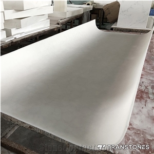 Translucent Honed White Curved Artificial Alabaster Wall Panel