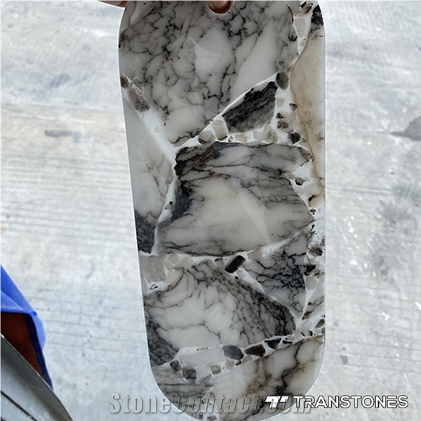 Translucent Polished Customized Design Artificial Onyx Sheet