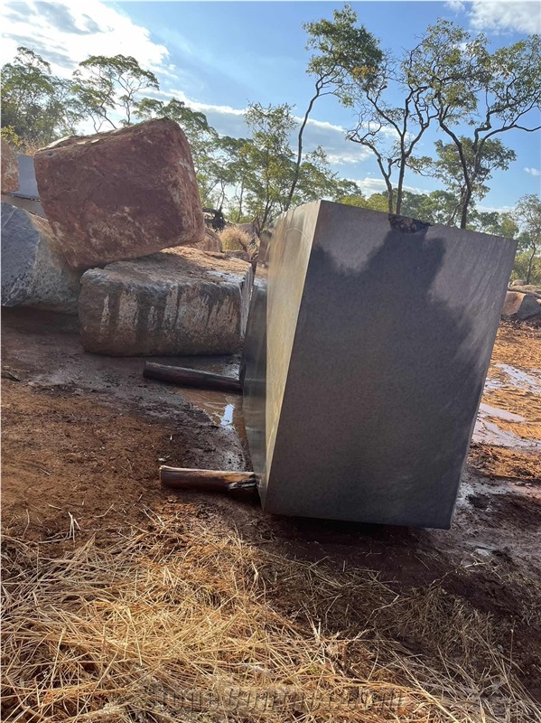 Zambia Black Granite Blocks