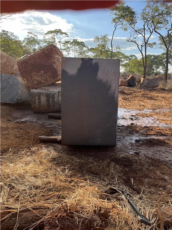 Zambia Black Granite Blocks