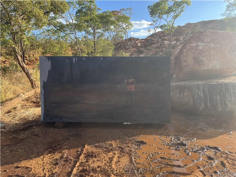 Zambia Black Granite Blocks
