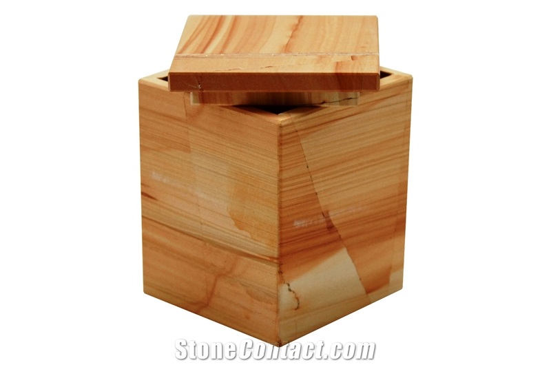 Jasper Stone Bathroom Set - Pakistan Teak Wood Sandstone Dispenser