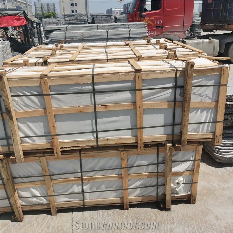Best Price With New G603 Padang Light Granite Flamed Tiles