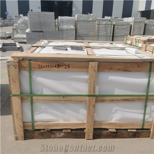 Cheap Flamed New G603 Granite White Floor Paving Stone