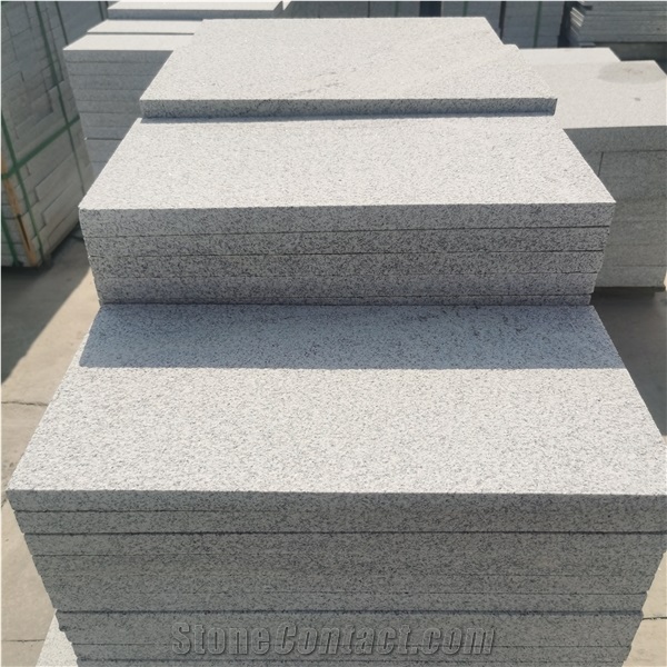 Cheap Hubei New G603 Granite Grey Flamed Paving Stone