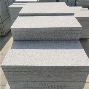 Cheap Hubei New G603 Granite Grey Flamed Paving Stone