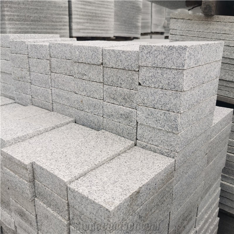 Cheap New G603 Granite Light Grey Granite Cobble Pavers