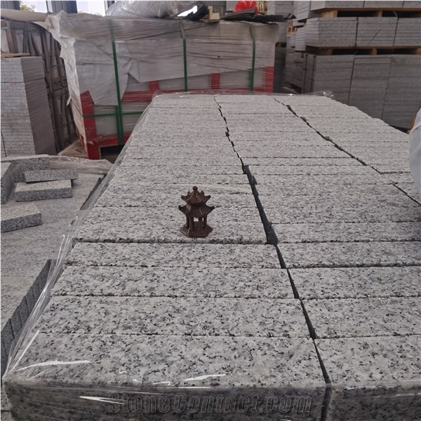 Cheap New G603 Granite Light Grey Granite Cobble Pavers
