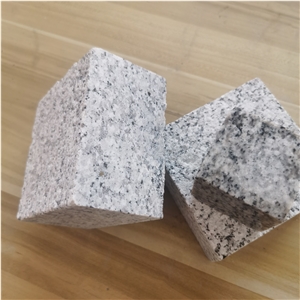 China New White G603 Cubes Granite Cobblestone For Sell