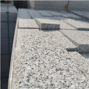 China White New G603 Flamed Granite  Cobble Pavers Stone