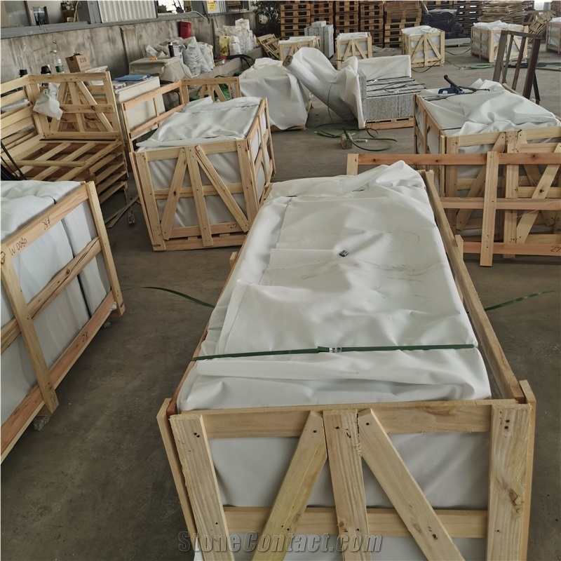 China White New G603 Flamed Granite  Cobble Pavers Stone