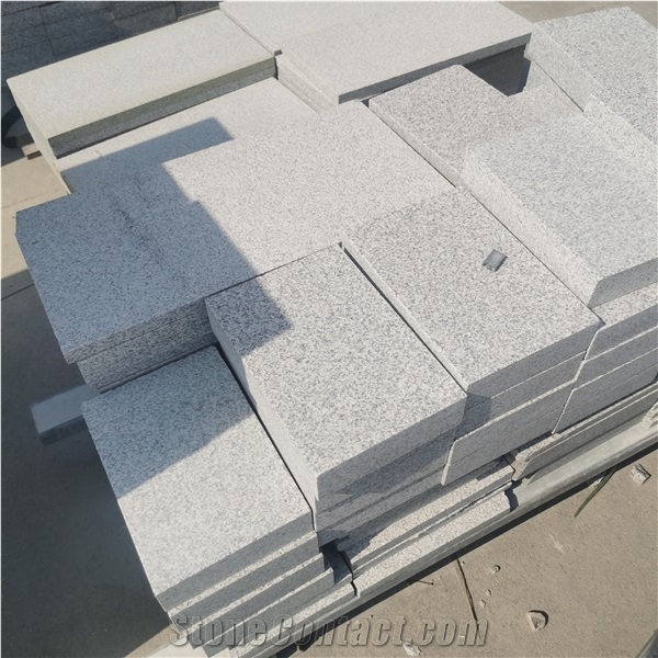 Chinese White New G603 Granite Flamed Tiles Paving Stone