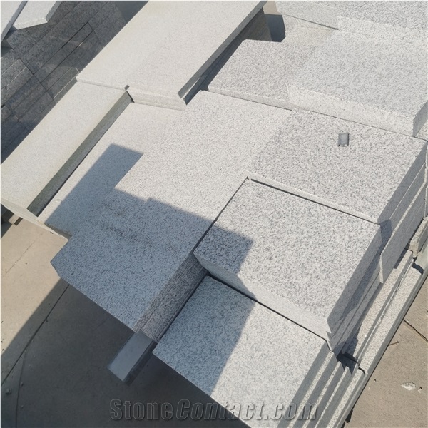 Chinese White New G603 Granite Flamed Tiles Paving Stone