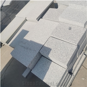 Chinese White New G603 Granite Flamed Tiles Paving Stone